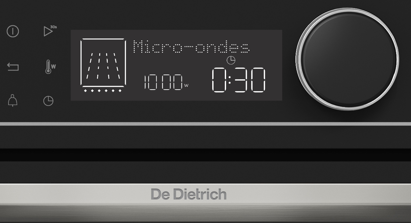 LCD diplej Gourmet mikrovlnné trouby De Dietrich DKC4536X